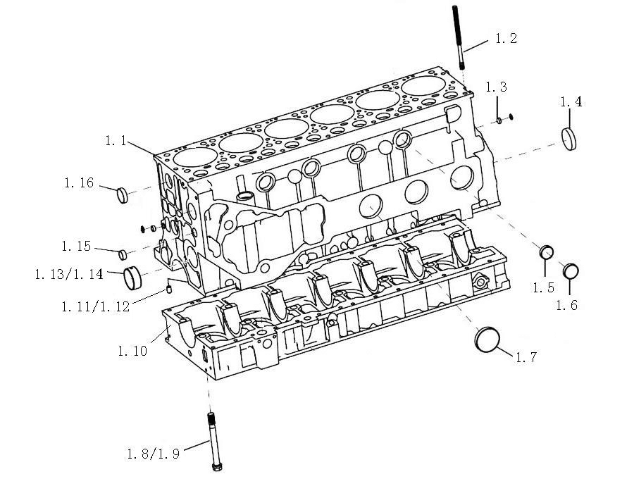 cnhtc sinotruk howo genuine parts howo cylinder block AZ1095010048