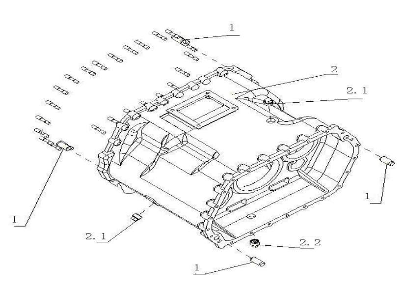 china genuine truck parts supplier sinotruk howo gearbox spare parts AZ2203010005