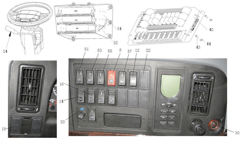 sinotruk howo truck parts howo electric relay WG9725584002