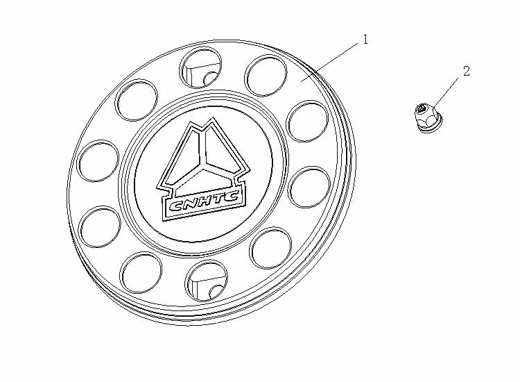 sinotruk howo truck parts howo wheel cover WG9925610030