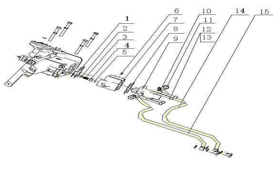 sinotruk howo truck spare parts Hose ass.(lower gears) WG2203250018