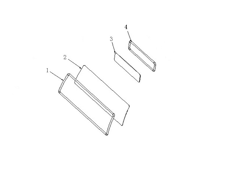 sinotruk howo cab spare parts rear glass WG1642710005 on sale