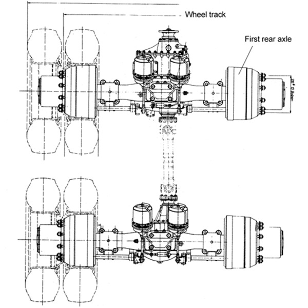 sinotruk howo AC 16 rear drive axle parts assembly