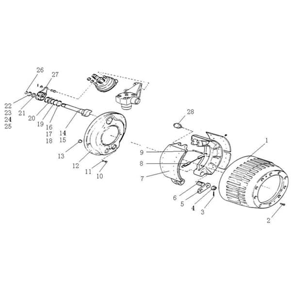 sinotruk howo 7 tons HF7 front axle parts assembly