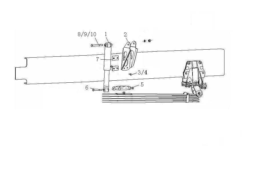 Sinotruk howo a7 shock absorber, howo shock absorber chamber